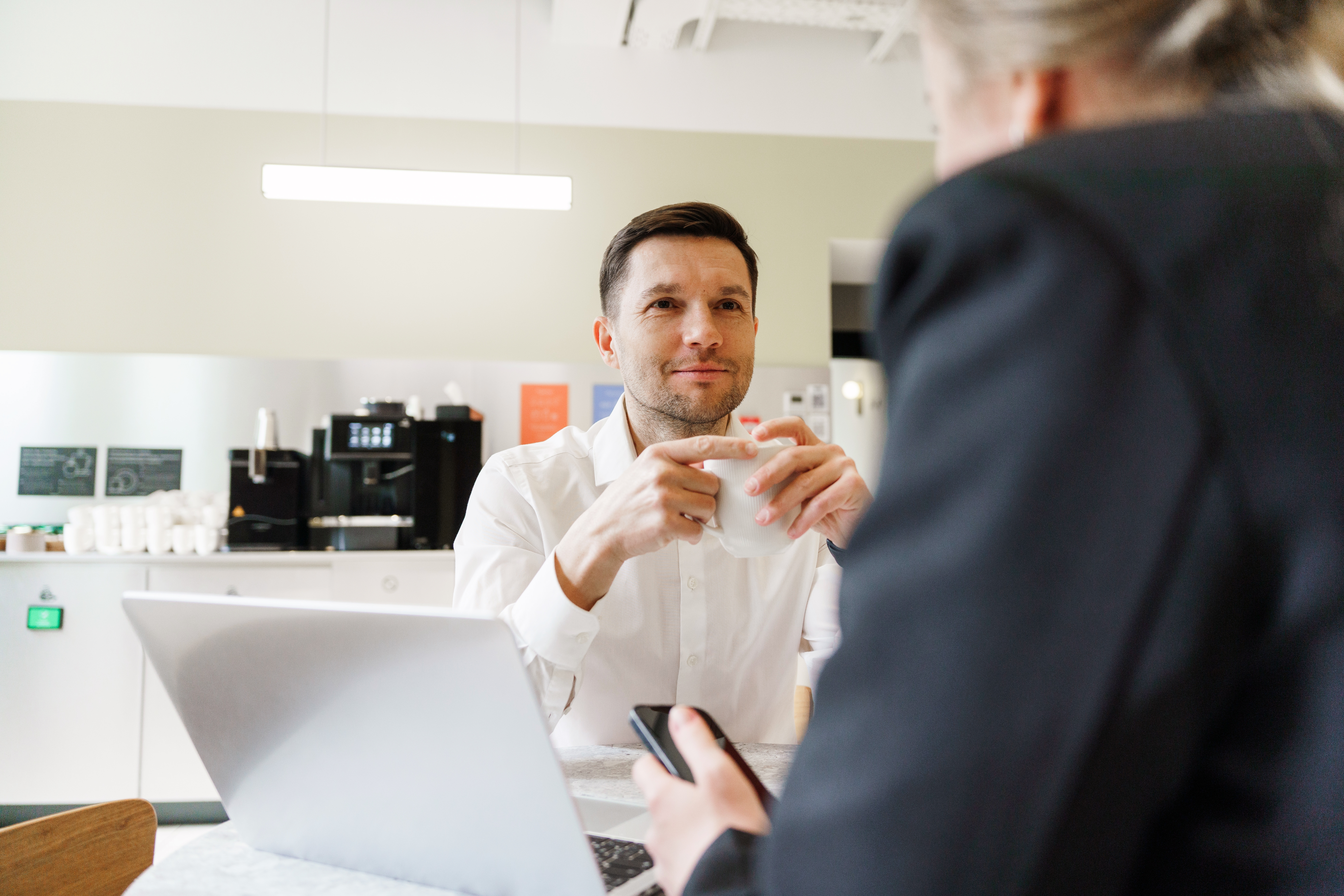 sales communication skills practiced with colleague